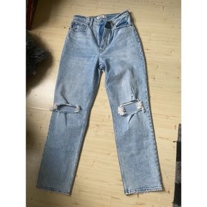 Abercrombie 90s straight ultra high rise